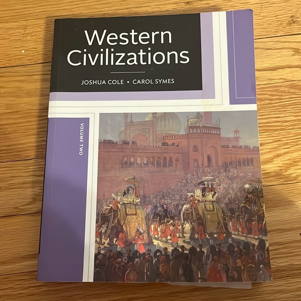 Western Civilizations Paperback book Joshua Cole Volume 2